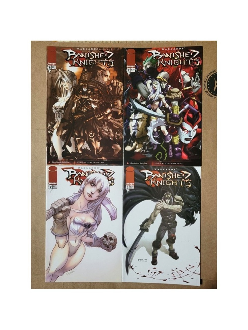 4-Issue Banished Knights 1-2 (2001 Warlands) Image Comics Lot VF/NM *LOOK*